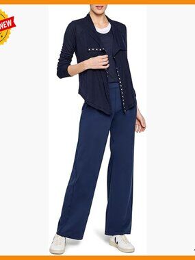 Lightweight Snap Front Cardigan Hip Length Gauzy Knit Sweater